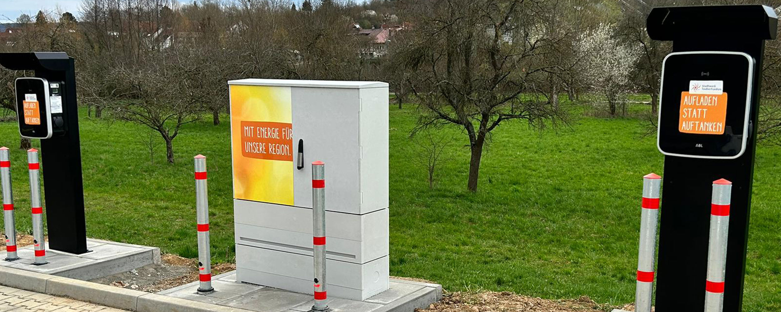 Jetzt mit Ladesäulen auf unseren Parkplätzen