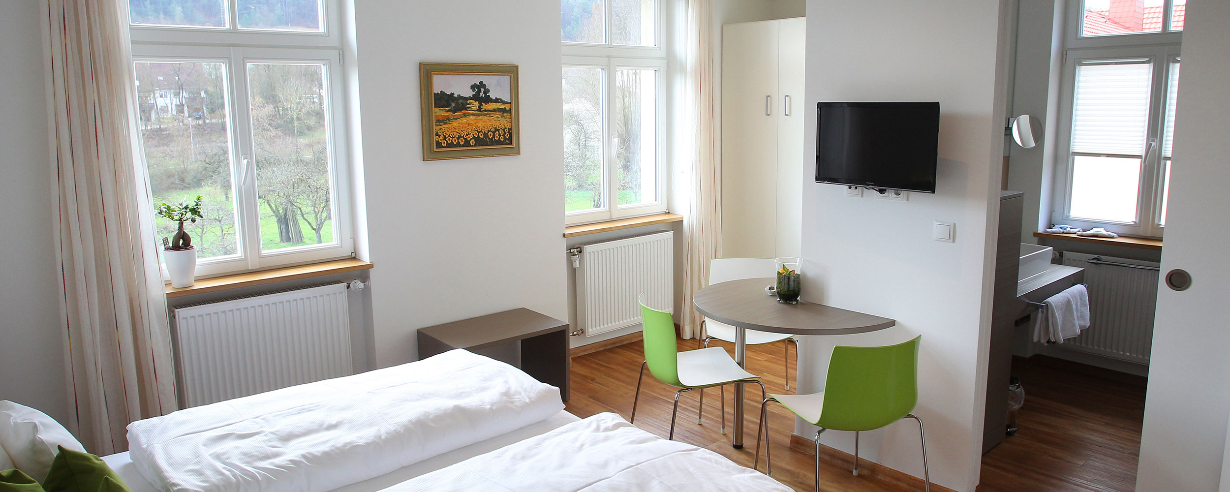 Zimmer mit Sonnenblick im Gutshaus